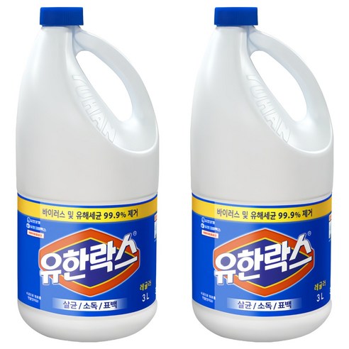 유한락스 레귤러 락스, 3L, 2개