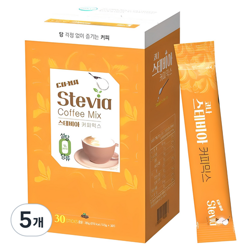 커피케이케이 코나 스테비아 커피믹스, 9.5g, 30개입, 5개