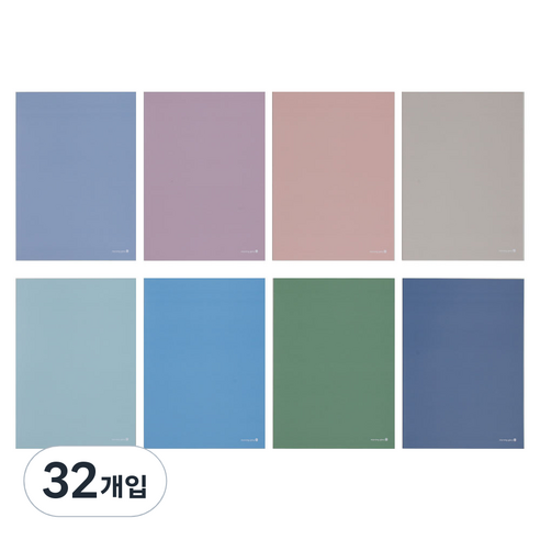 모닝글로리 중고등학생 무제 톤앤무드 유선 일반노트, 혼합 색상, 32개