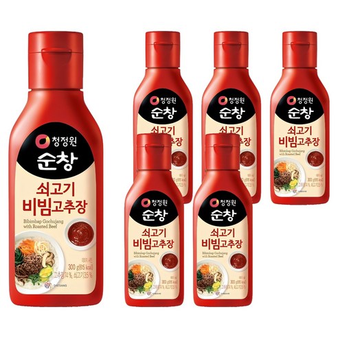 청정원순창 쇠고기 비빔고추장, 300g, 6개