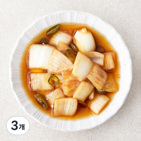 정미경키친 양파 & 청양고추 장아찌, 200g, 3개