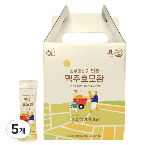 황금이네 맥주효모환 50p, 100g, 5개