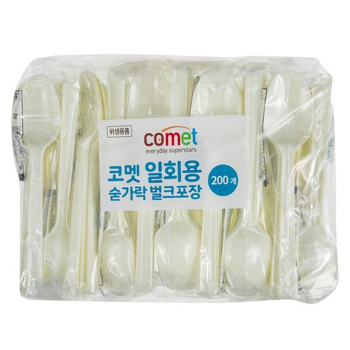   Komet Disposable Spoon Bulk Packaging, 200 pieces, 1 piece