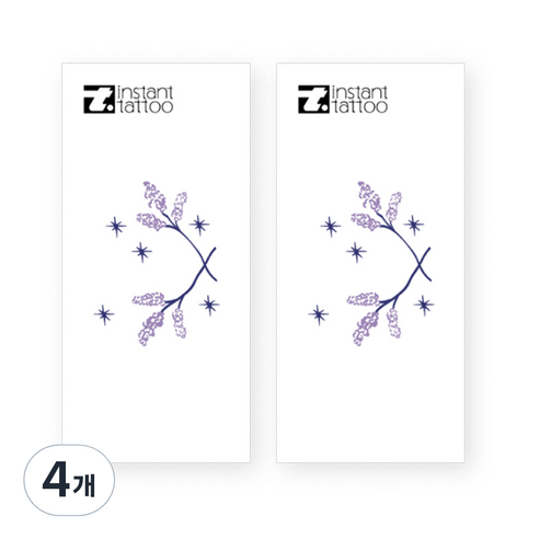 인스턴트 타투 2p, 바이올렛, 4개