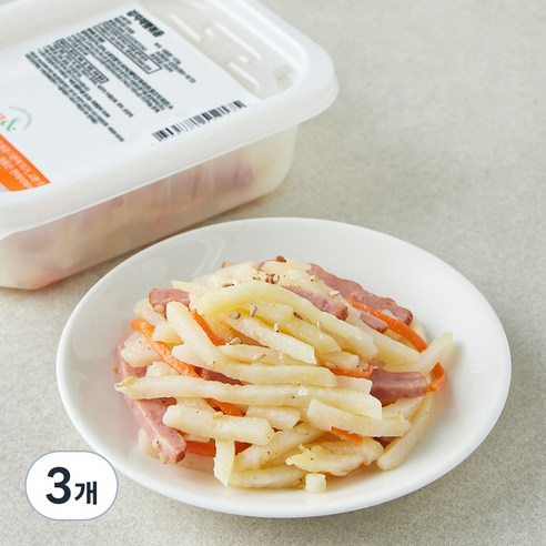 더반찬 감자채햄볶음, 100g, 3개
