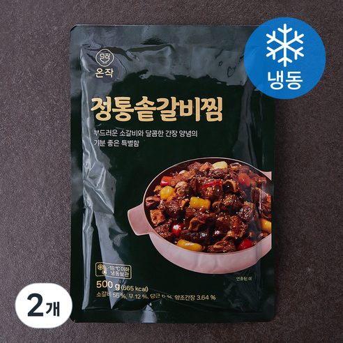 온작 정통솥 갈비찜 (냉동), 500g, 2개