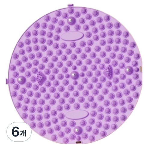 발 마사지 지압 보드 라지, 6개, 보라