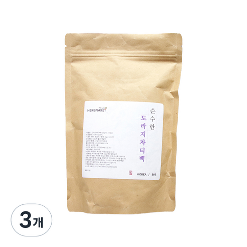 허브나래 도라지차 삼각티백, 1g, 50개입, 3개