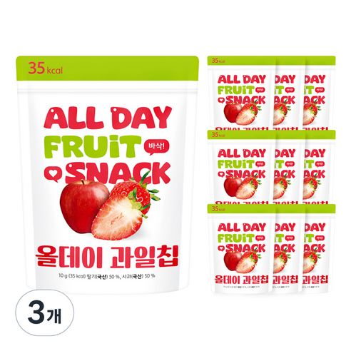 올데이 과일칩 10p, 100g, 3개