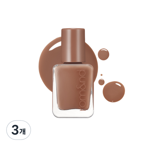 롬앤 무드 페블 네일, 21 멜팅 카라멜, 7g, 3개