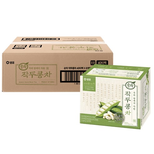 순작 작두콩차, 0.8g, 40개입, 8개