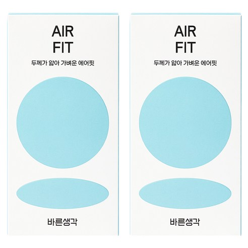 바른생각 에어핏 일반형 콘돔, 12개입, 2개