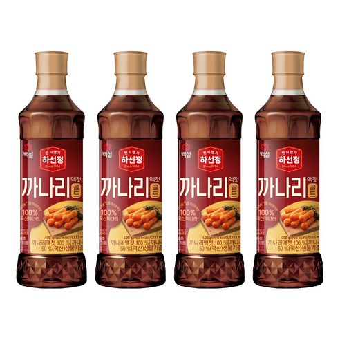 하선정 까나리 액젓골드, 400g, 4개