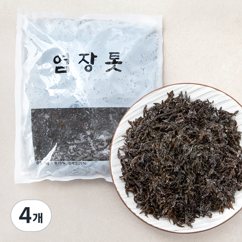 염장 톳, 1kg, 4개
