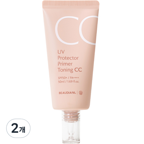뷰디아니 UV 프로텍터 프라이머 토닝 CC크림 SPF50+ PA++++ 50ml, 2개