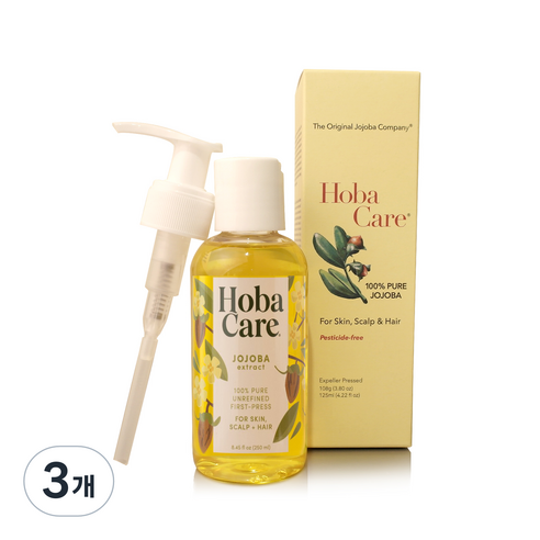 더호호바컴퍼니 베이비 호호바오일, 125ml, 3개