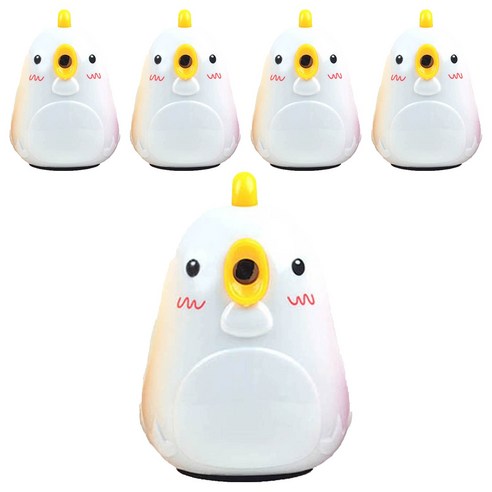 꼬꼬 반자동 연필깎이, 랜덤발송, 5개