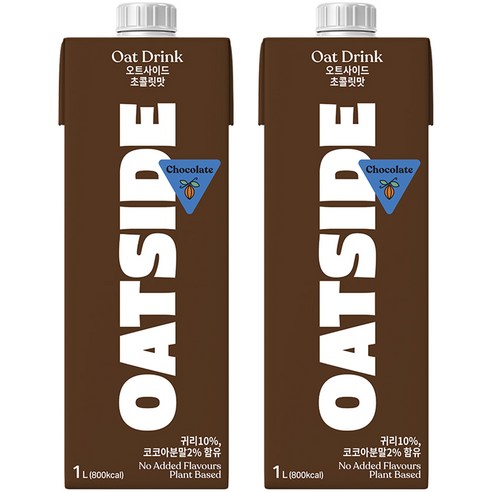 오트사이드 귀리음료 초콜릿맛, 1L, 2개