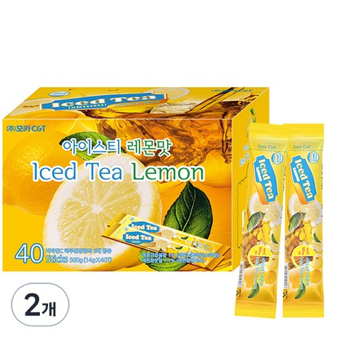 레몬맛 아이스티 분말, 14g, 40개입, 2개