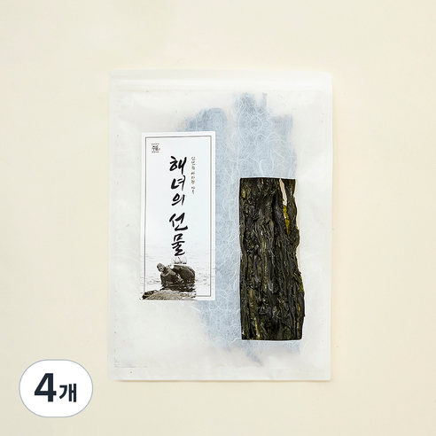 해녀의선물 기장 재래식 명품 가닥 미역, 4개, 100g