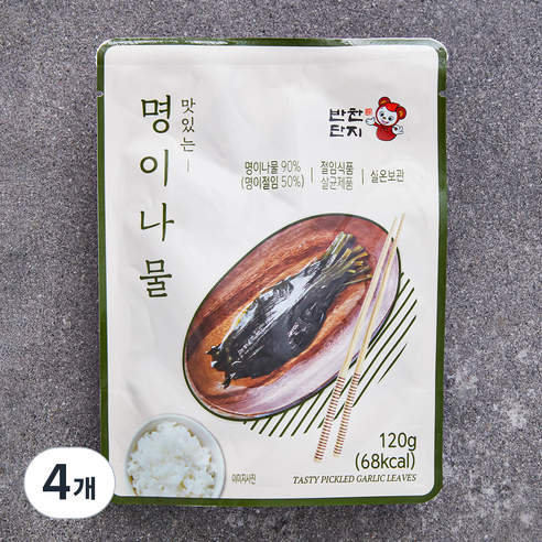 반찬단지 명이나물, 120g, 4개