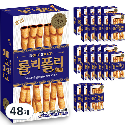 해태제과 롤리폴리 초코, 62g, 48개