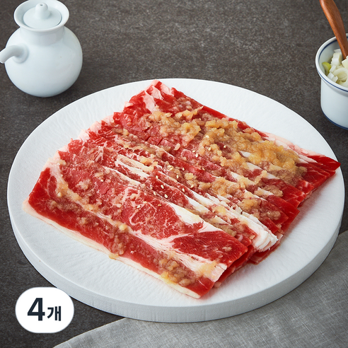 고급진 야끼니꾸 우삼겹 양념구이, 4개, 500g