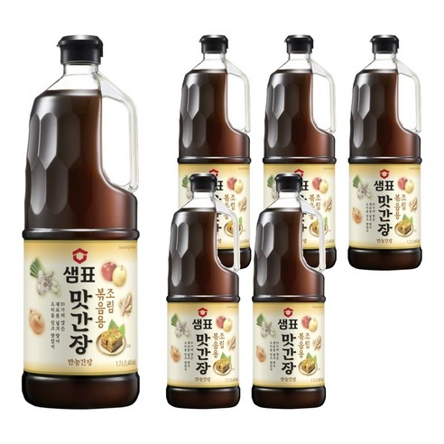 샘표 조림볶음용 맛간장, 1.7L, 6개