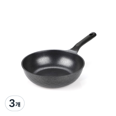 키친아트 인덕션 꼬뜨 실버 궁중팬, 22cm, 3개