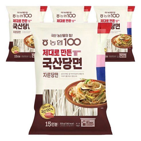 농협100 제대로 만든 자른당면, 300g, 4개