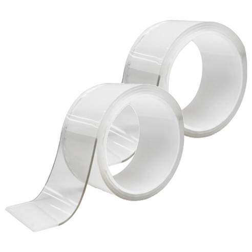 편스토어 미끄럼방지 겔타입 자이언트 양면테이프 50mm x 1m, 투명, 2개