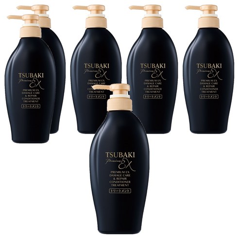 츠바키 프리미엄 EX 데미지케어 & 리페어 컨디셔너 트리트먼트, 450ml, 6개