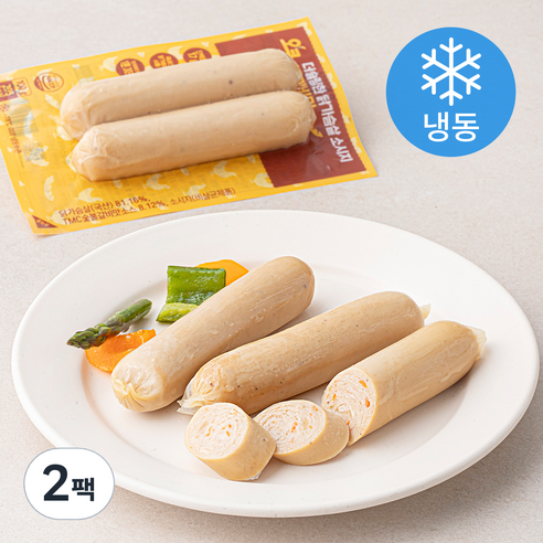 오쿡 더슬림한 닭가슴살 소시지 불갈비맛 (냉동), 100g, 2팩