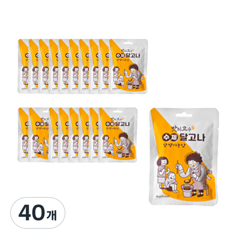 맛의고수 수제달고나 당땡기는맛, 20g, 40개
