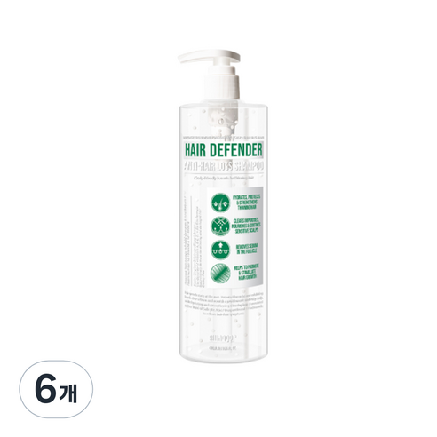 스웨거 헤어 디펜더 탈모샴푸, 490ml, 6개