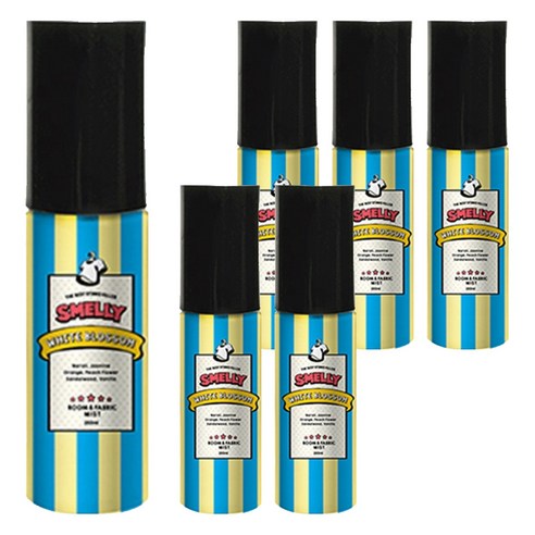 스멜리 룸앤패브릭 화이트블라썸 60ml, 55ml, 6개