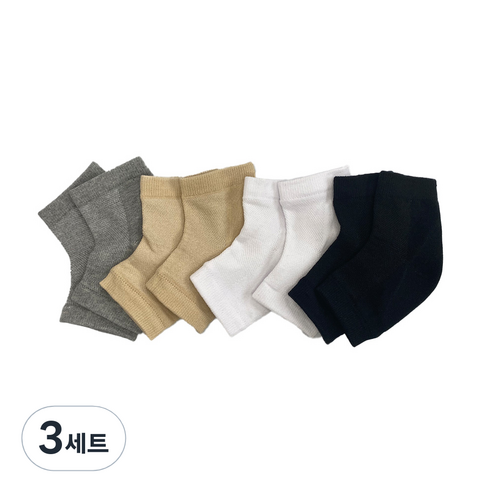 생활더하기 풋케어 발 뒤꿈치 보습 양말 4켤레, 3세트