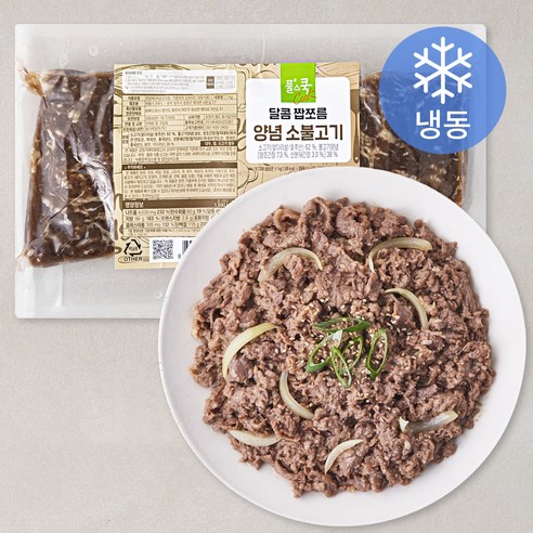 풀스쿡 달콤 짭쪼름 양념 소불고기 (냉동), 1kg, 1개