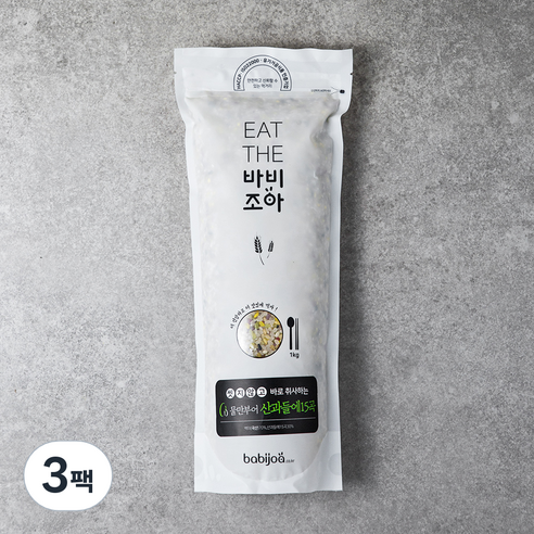 바비조아 물만부어 산과들에15곡, 1kg, 3팩
