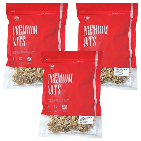 다다모마켓 호두 반반태, 500g, 3개
