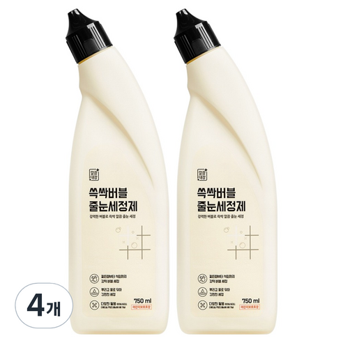 깔끔대장 쓱싹버블 줄눈세정제, 750ml, 4개