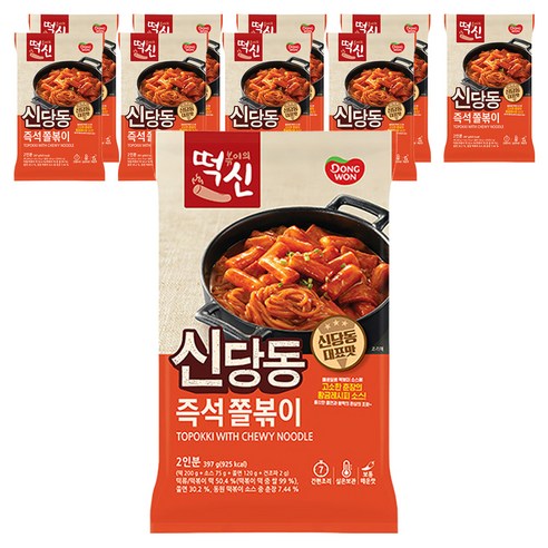 떡볶이의 신 신당동 즉석 쫄볶이, 397g, 10개