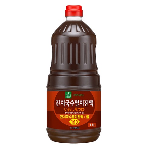 [이엔] 잔치국수 멸치진액, 1.8L, 1개