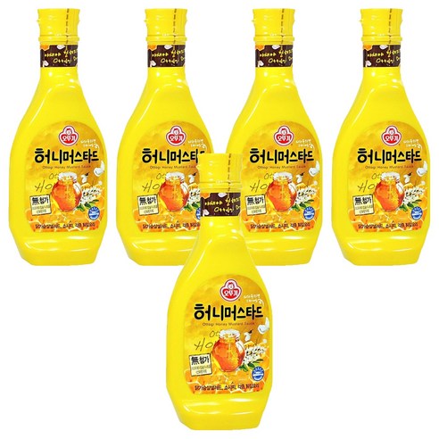 오뚜기 허니머스타드 소스, 535g, 5개