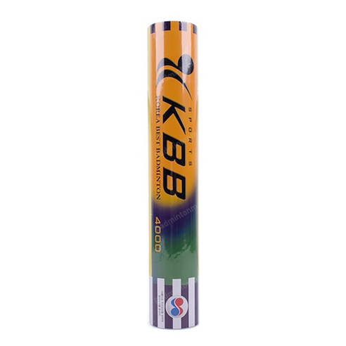 케이비비스포츠 KBB4000 깃털 셔틀콕 화이트 12개입, 1개