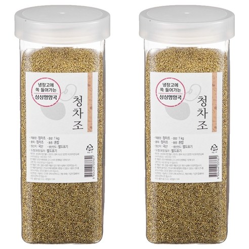 월드그린 싱싱영양통 청차좁쌀, 1kg, 2개