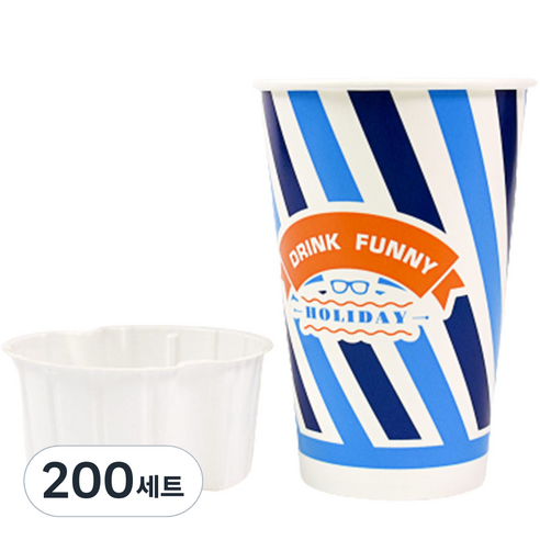 대성산업 콜팝컵 음료컵 세트, 1개입, 200개
