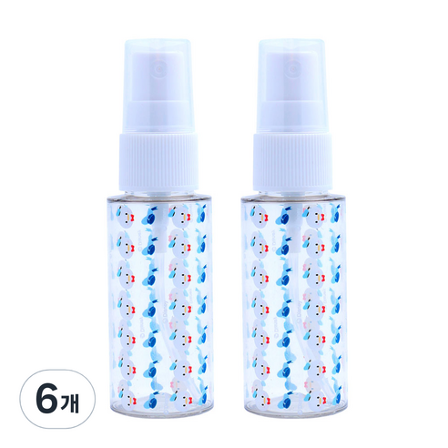 디즈니 미키프렌즈 스프레이 용기 30ml, 6개, 도날드덕(블루)
