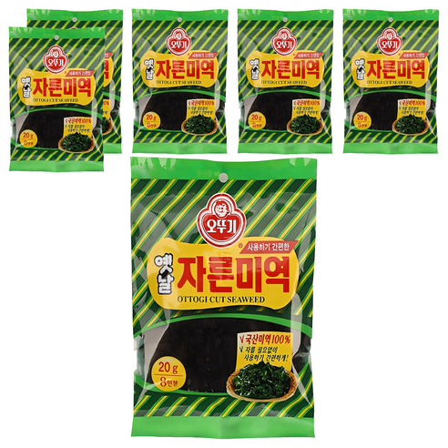 오뚜기 옛날자른미역, 20g, 6개
