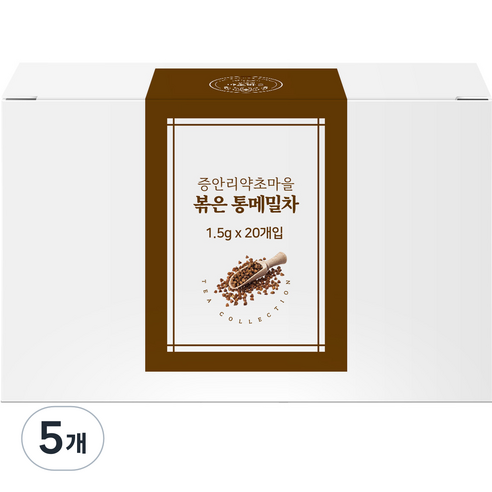 증안리약초마을협동조합 볶은 통 메밀차, 1.5g, 20개입, 5개